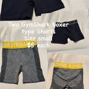 Gymshark Black and Gray Shorts